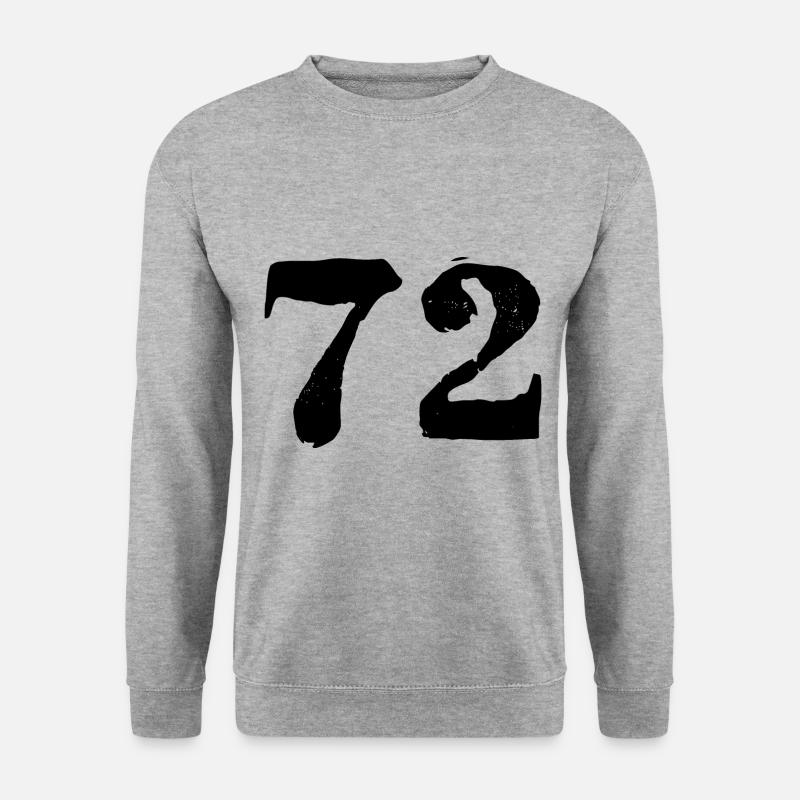 72 number jersey - Unisex Sweatshirt - salt & pepper