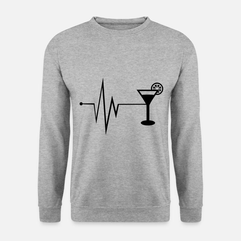 Tequilla Puls - Unisex Pullover - Weißgrau meliert