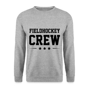 Fieldhockey Crew - Unisex Pullover - Weißgrau meliert - Vorne - Alina (178cm) & Michal (187cm)