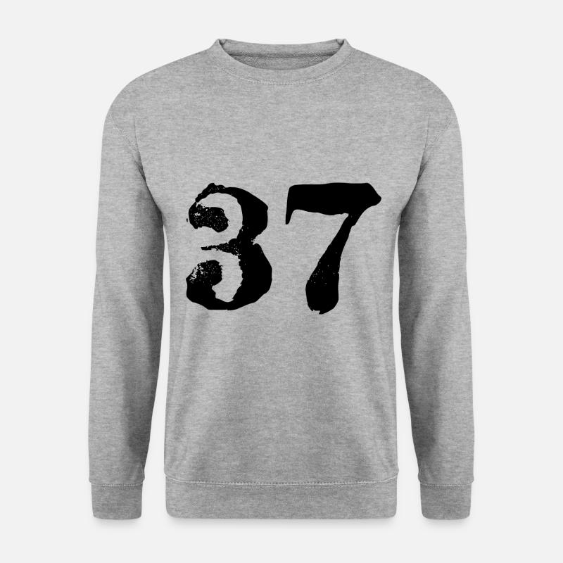 37 Number jersey - Unisex Sweatshirt - salt & pepper