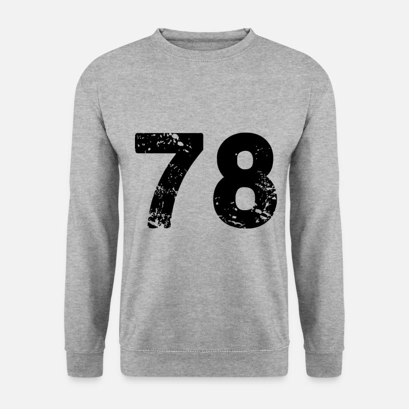 78 Number jersey - Unisex Sweatshirt - salt & pepper