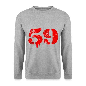 Symbole numérique 59 - Sweat-shirt Unisexe - gris chiné - Devant - Alina (178cm) & Michal (187cm)