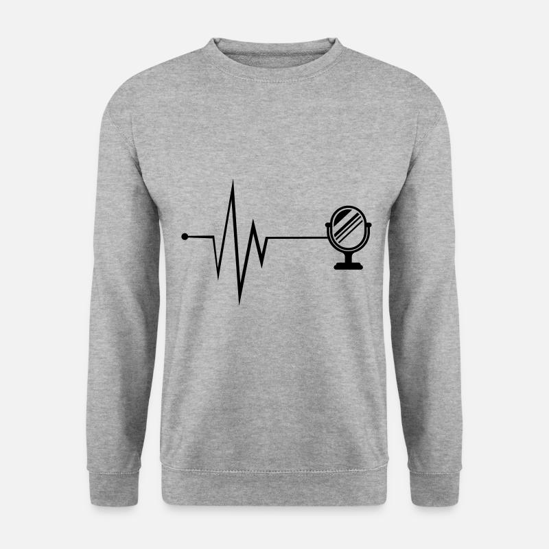 Spiegel Icon Puls - Unisex Pullover - Weißgrau meliert