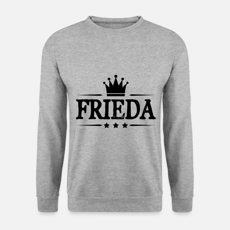 Frieda - Unisex Pullover - Weißgrau meliert