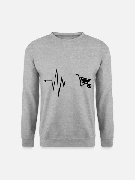 Wheelbarrow Pulse - Unisex Sweatshirt - salt & pepper