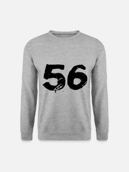 56 Number jersey - Unisex Sweatshirt - salt & pepper