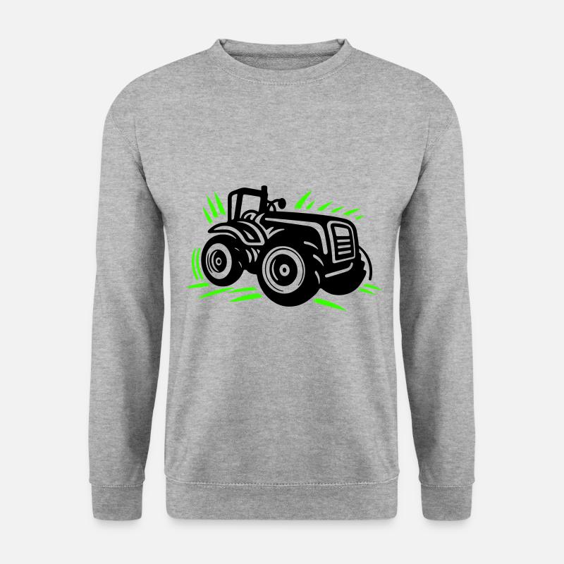 Tractor Farmer Farmer Icon - Unisex Sweatshirt - salt & pepper
