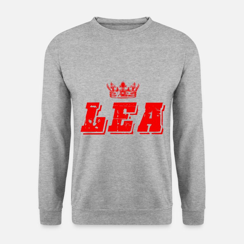 Lea - Unisex Pullover - Weißgrau meliert
