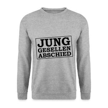 Junggesellen Abschied Jga - Unisex Pullover - Weißgrau meliert - Vorne - Alina (178cm) & Michal (187cm)