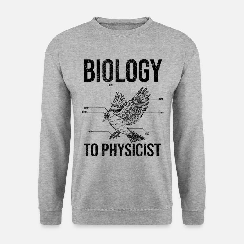 Biologie für Physiker - Unisex Pullover - Weißgrau meliert