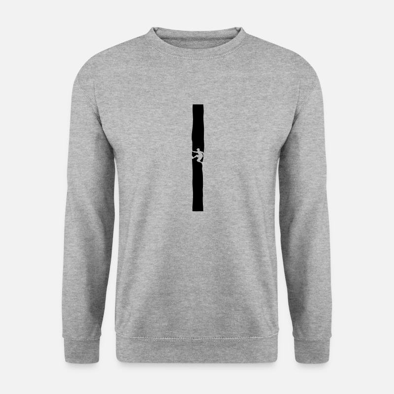 Climber in the fireplace - Unisex Sweatshirt - salt & pepper