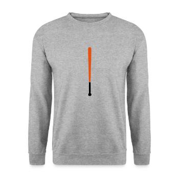 baseball bat - Unisex Sweatshirt - salt & pepper - Front - Alina (178cm) & Michal (187cm)