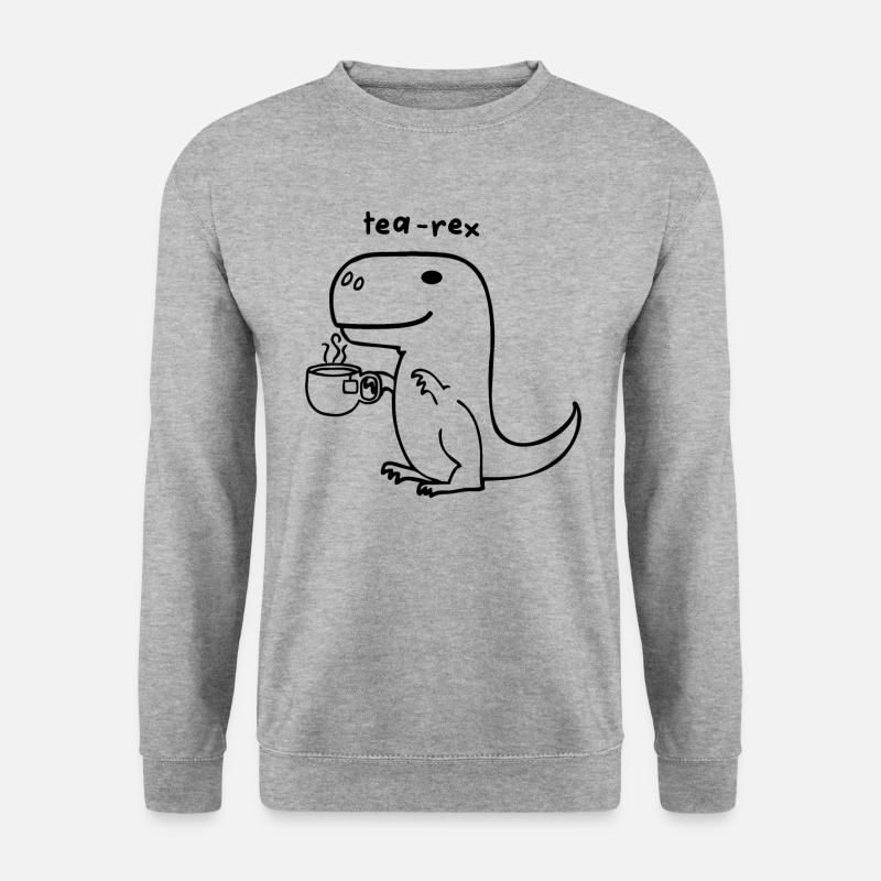 Tee Rex - Unisex Pullover - Weißgrau meliert