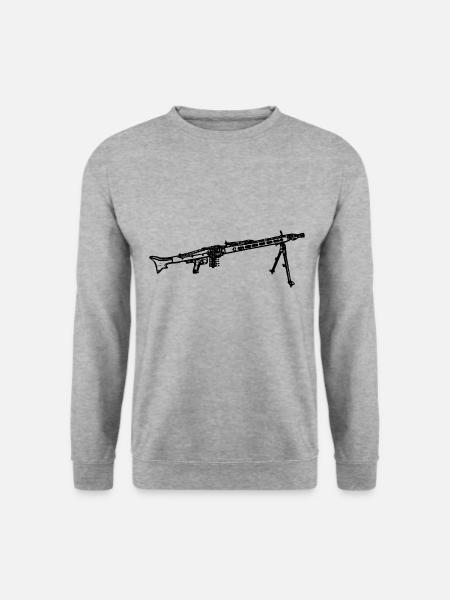 MG 3 machine gun Bundeswehr - Unisex Sweatshirt - salt & pepper