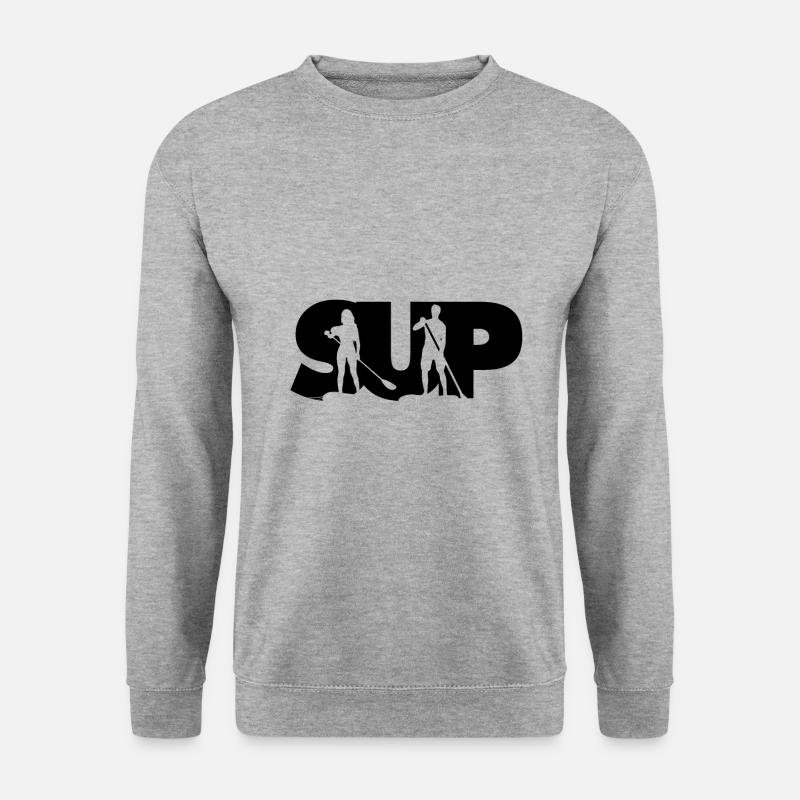 Stand Up Paddling Sup SUP Wassersport - Unisex Pullover - Weißgrau meliert