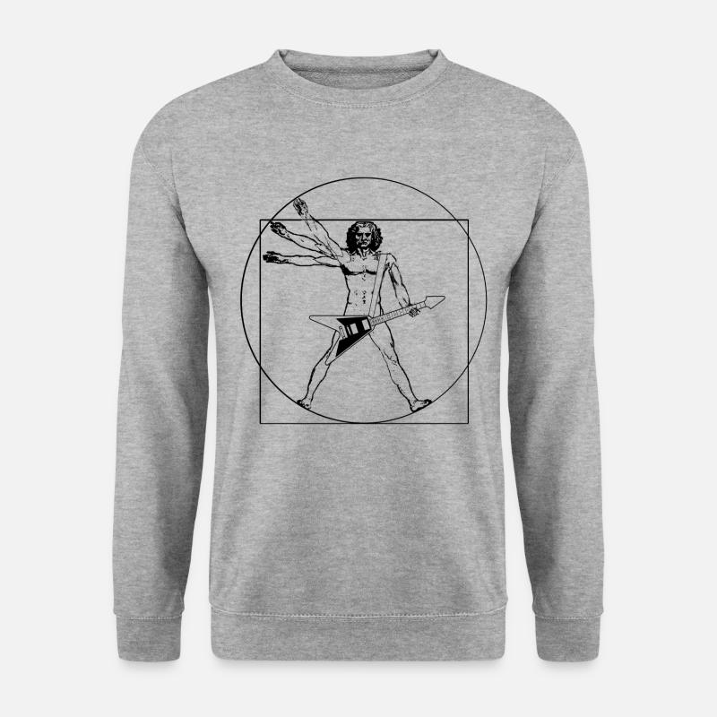 da vinci Felsen - Unisex Pullover - Weißgrau meliert