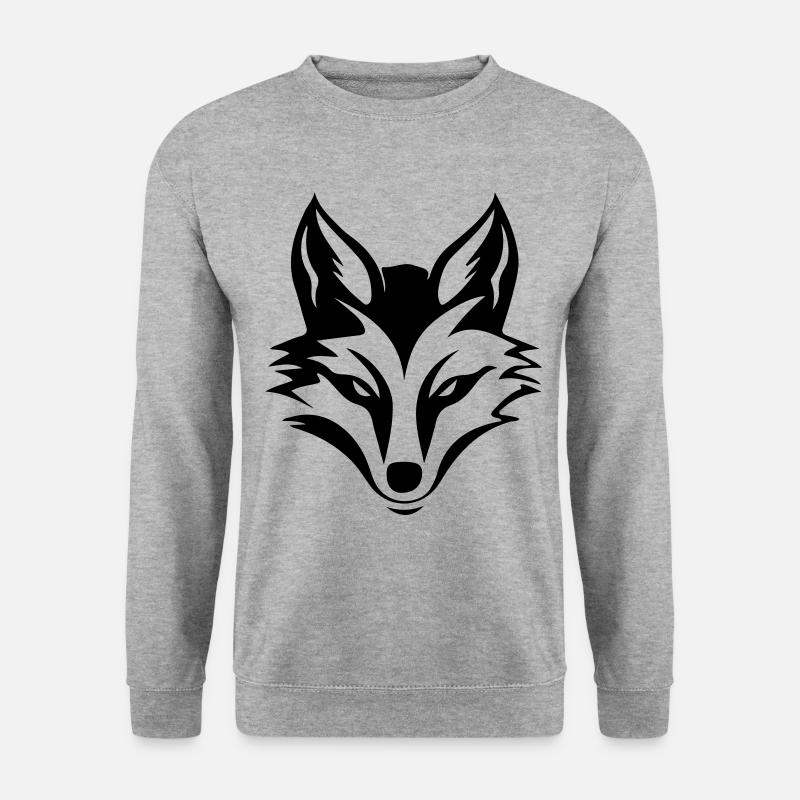 Fox Head Silhouette - Unisex Sweatshirt - salt & pepper