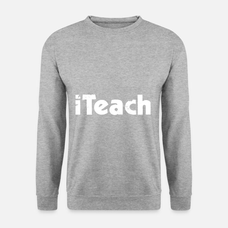 iTeach - Unisex Pullover - Weißgrau meliert