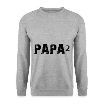 Papa au pouvoir de 2 - Famille - Gay - Homosexualité - Sweat-shirt Unisexe - gris chiné - Devant - Alina (178cm) & Michal (187cm)