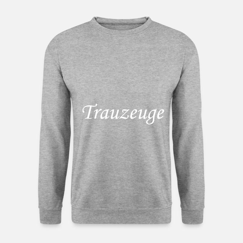 Trauzeuge - Unisex Pullover - Weißgrau meliert