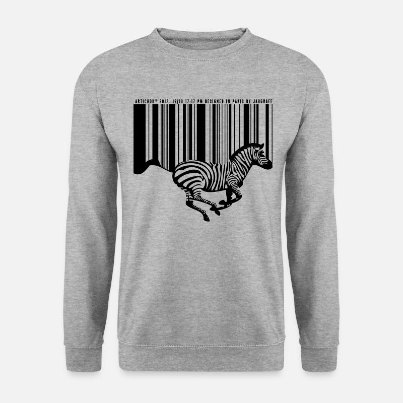 ZEBRE CODE BARRE - Sweat-shirt Unisexe - undefined