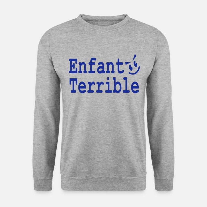 enfant terrible - Unisex Pullover - Weißgrau meliert