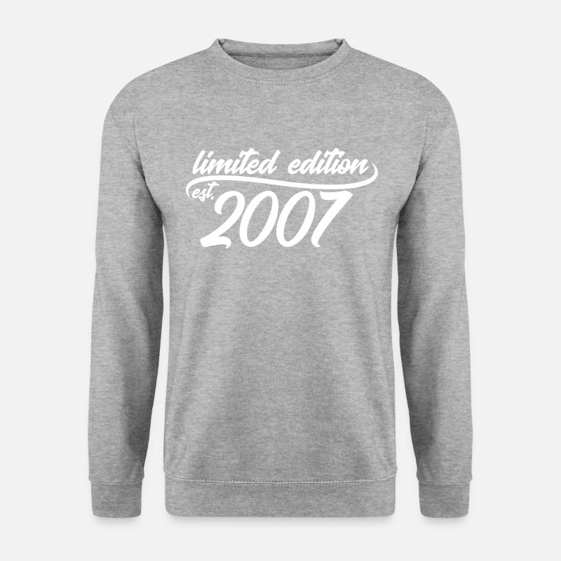 Limited Edition est 2007 - Unisex Pullover - Weißgrau meliert