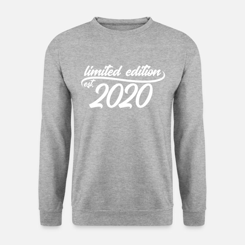 Limited Edition est 2020 - Unisex Pullover - Weißgrau meliert
