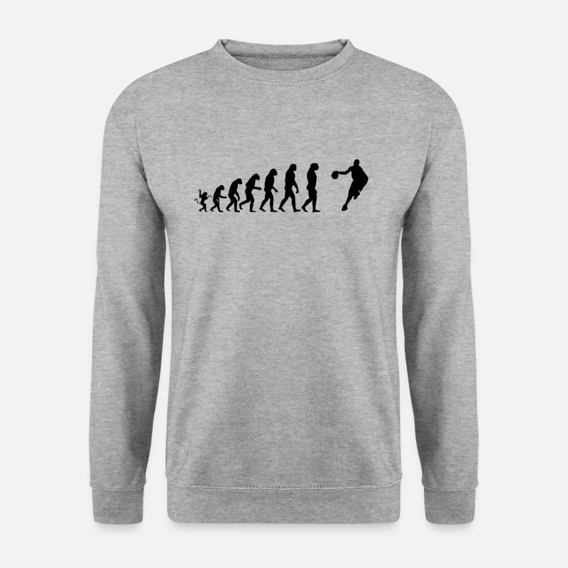 Evolution du basketteur - Sweat-shirt Unisexe - gris chiné