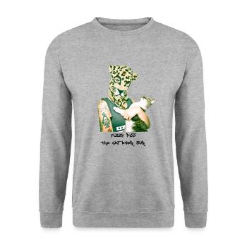 fizzy pi55 - Unisex Sweatshirt - salt & pepper - Front - Alina (178cm) & Michal (187cm)