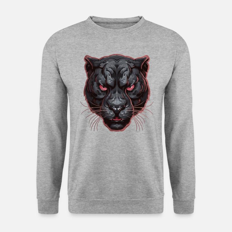 Panther - Unisex Pullover - Weißgrau meliert
