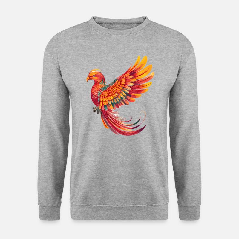 Paradiesvogel - Unisex Pullover - Weißgrau meliert