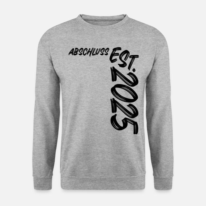 Abschluss Est. 2025 - Unisex Pullover - Weißgrau meliert