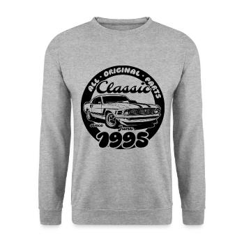 30e anniversaire - Classic Musclecar 06/1995 - Sweat-shirt Unisexe - gris chiné - Devant - Alina (178cm) & Michal (187cm)