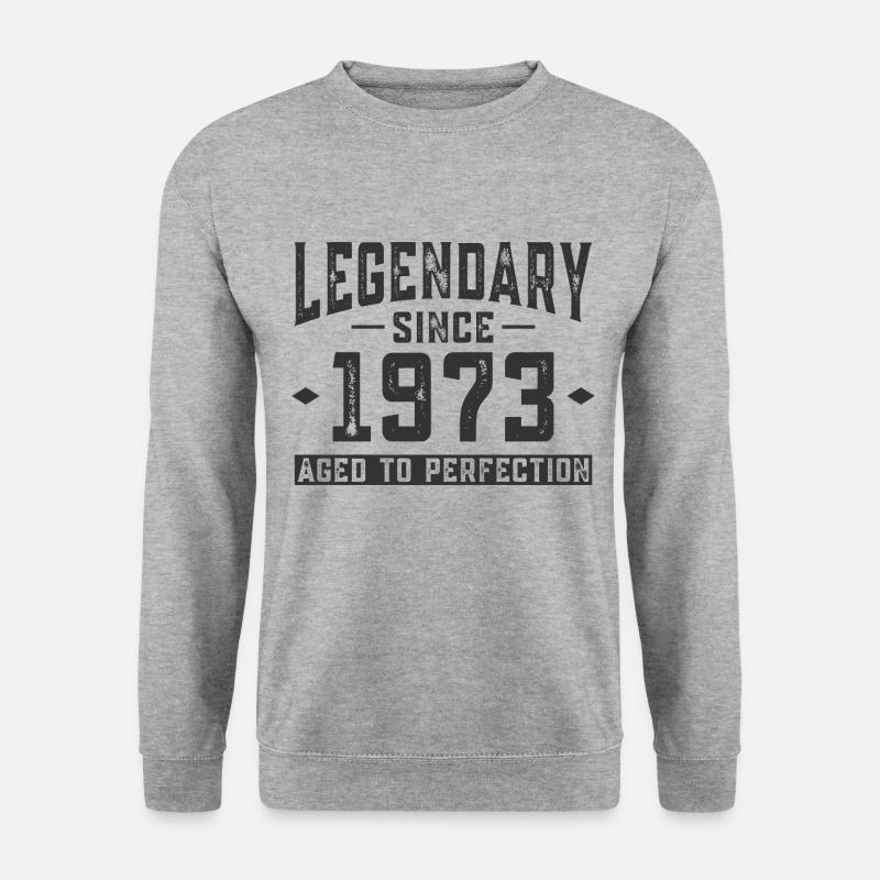 Legendär seit 1973 - Unisex Pullover - Weißgrau meliert