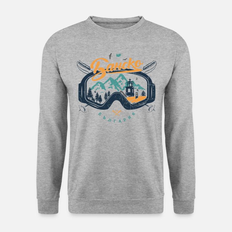 Skizeit Bansko - Unisex Pullover - Weißgrau meliert