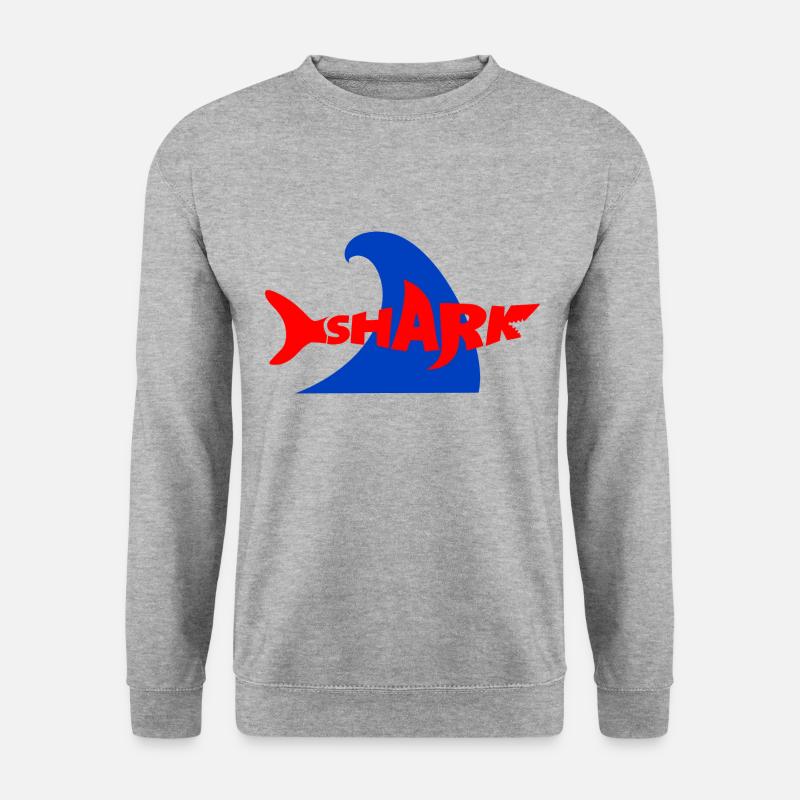 Ein Hai - Unisex Pullover - Weißgrau meliert