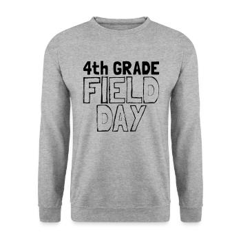4. Klasse Field Day School Kinderlehrer 4. Klasse - Unisex Pullover - Weißgrau meliert - Vorne - Alina (178cm) & Michal (187cm)