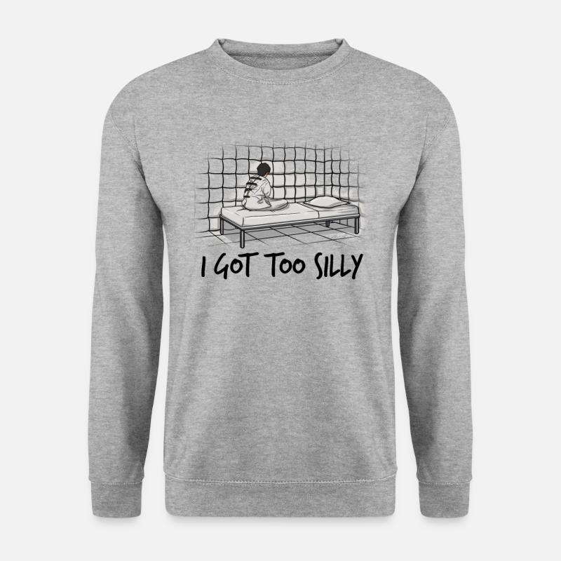 Ich wurde zu dumm - Unisex Pullover - Weißgrau meliert