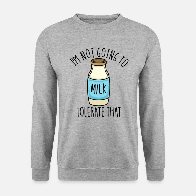Ich werde diesen Laktosertoleranten nicht tolerier - Unisex Pullover - Weißgrau meliert