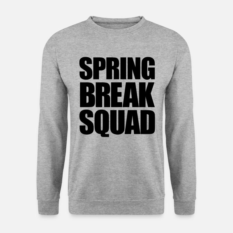 Spring Break Squad Spring Break - Unisex Pullover - Weißgrau meliert