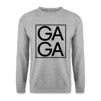 Gaga Ball Dodgeball Mädchen Kinder Jungen Gaga Bal - Unisex Pullover - Weißgrau meliert - Vorne - Alina (178cm) & Michal (187cm)