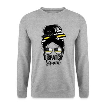 Dispatch Squad Messy Bun Damen Dispatch - Unisex Pullover - Weißgrau meliert - Vorne - Alina (178cm) & Michal (187cm)