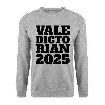 Jahrgangsbester 2025, Abschlussjahrgang 2025 - Unisex Pullover - Weißgrau meliert - Vorne - Alina (178cm) & Michal (187cm)