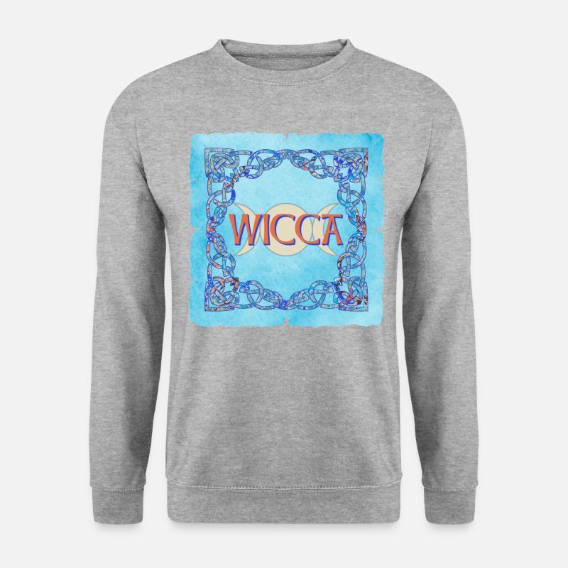 Celtic frame Wicca E 238 - Unisex Sweatshirt - salt & pepper