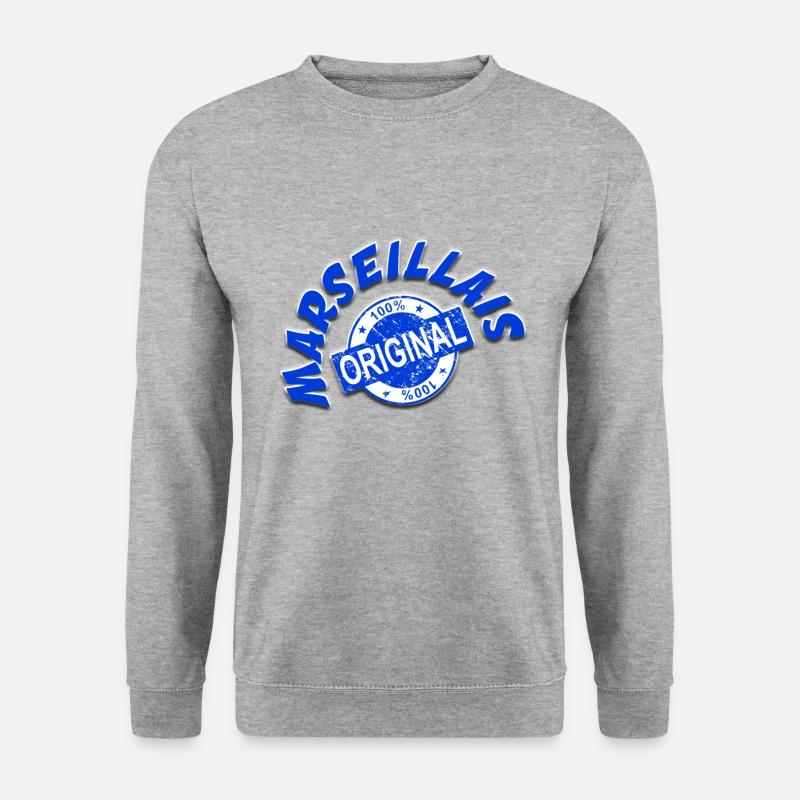 Marseillais - Unisex Pullover - Weißgrau meliert