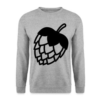 Bier zapfen icon - Unisex Pullover - Weißgrau meliert - Vorne - Alina (178cm) & Michal (187cm)