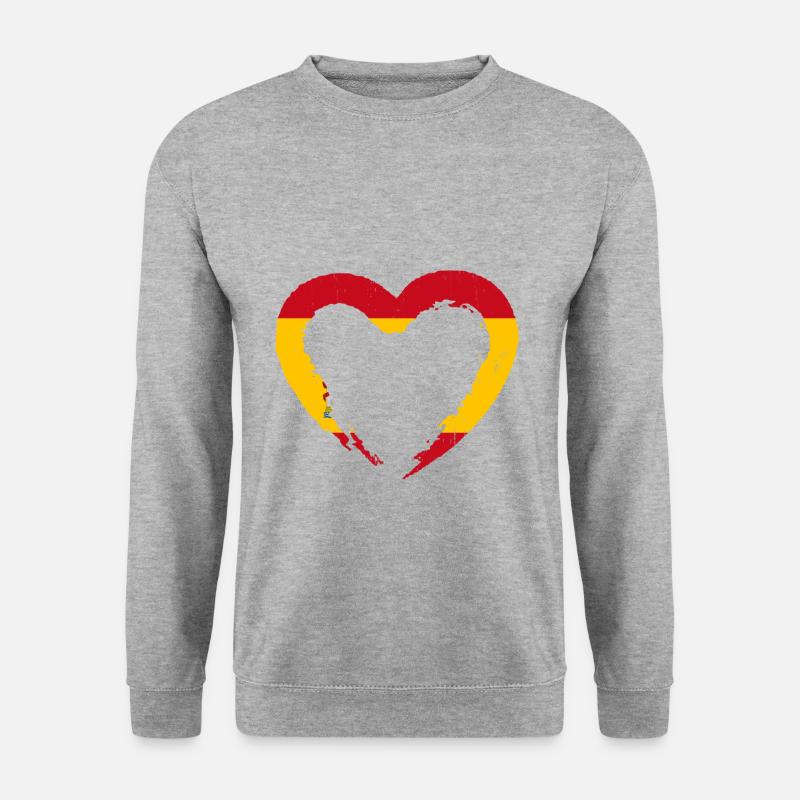 Spanien - Unisex Pullover - Weißgrau meliert