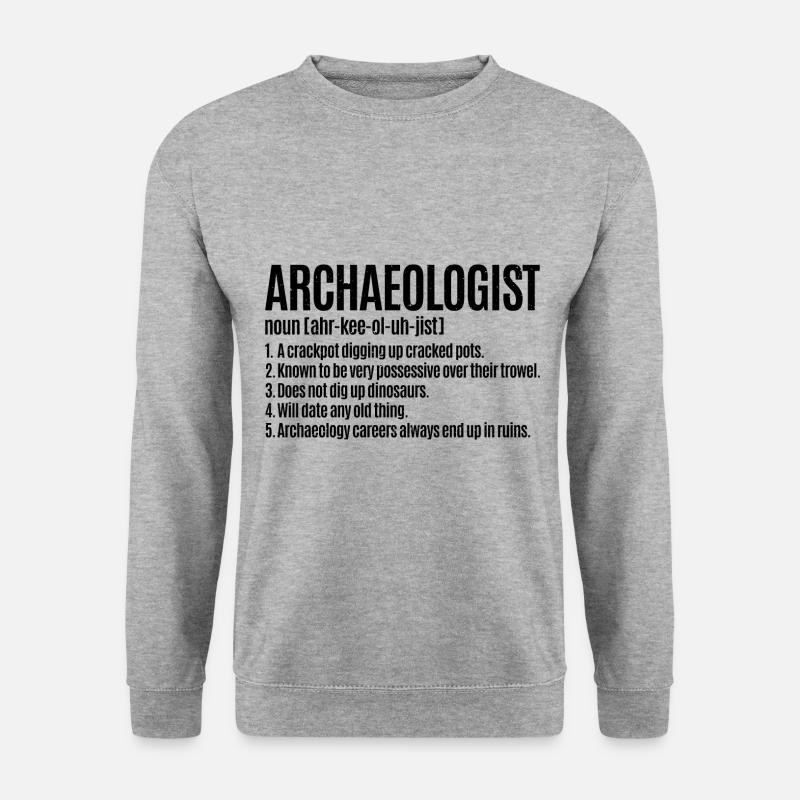 Archäologen-definitions-ägyptische - Unisex Pullover - Weißgrau meliert