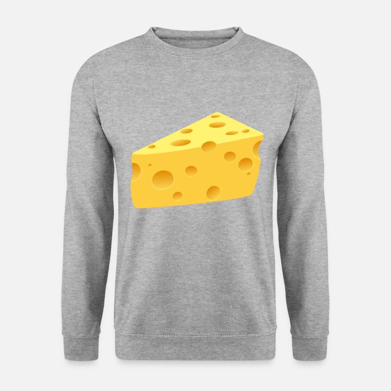 KÄSE COMIC STYLE - Unisex Pullover - Weißgrau meliert